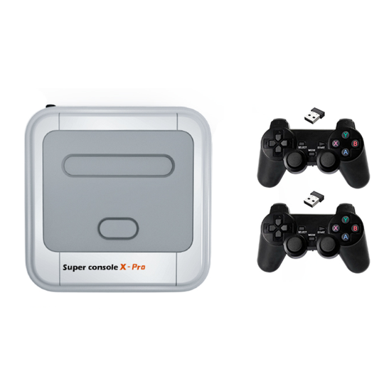 Super Console X Pro Amlogic S905X Trådlös TV-spelkonsol 64GB 128GB 50000+ Spelare TV Box 4K HD för PSP PS1 N64 NES Atatr