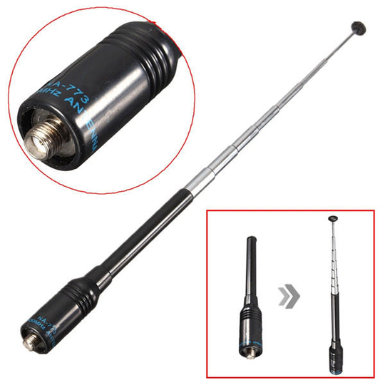 NA-773 Sma Kvinna Dual Band 144/430 MHz Högförstärkande Antenn För Handhållen Tvåvägs Radio