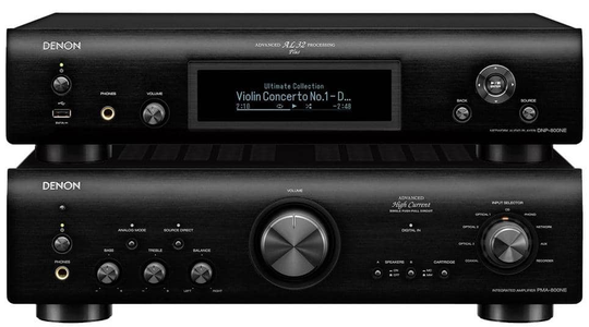 Denon PMA-800 + DNP800 paketti, musta