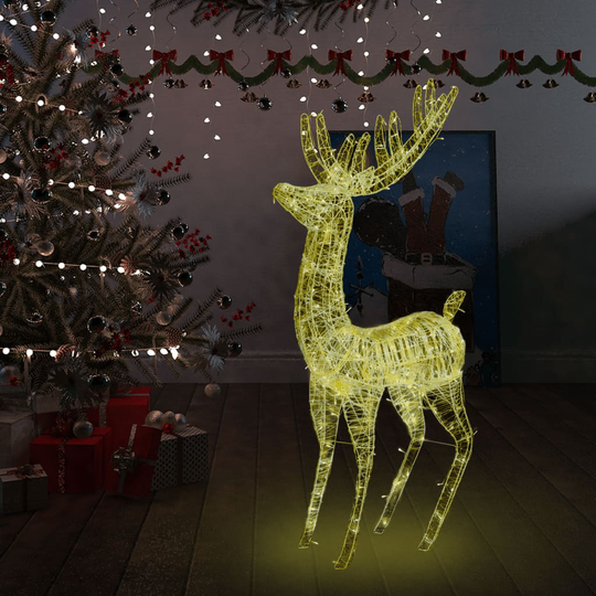 vidaXL XXL Jouluporo akryyli 250 LED-valoa 180 cm lämmin valkoinen