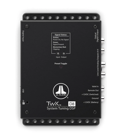 JL Audio TWK-D8 signaaliprosessori