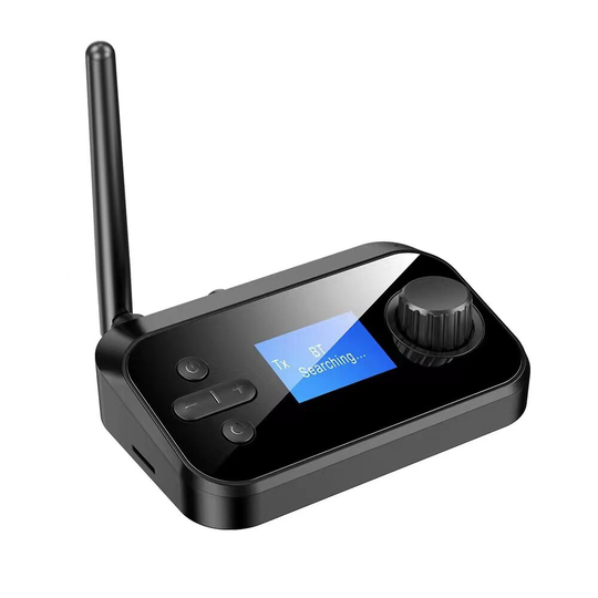 Bakeey C41 bluetooth V5.0 Audio Transmitter Receiver Med 3,5 mm Aux / Optisk fiber / Koaxial / TF Card Player LED Displa
