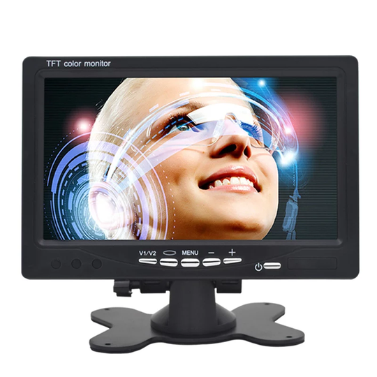 7003HDMI 7-tums LCD-färgskärm 1024 x 600 bildskärmsstöd HDMI+VGA+AV för PC CCTV-säkerhetskamera Busstruckmikroskop