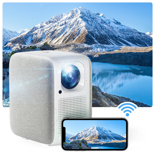 HAKOMiNi PL4 bärbar projektor 2G 8G 1080P HD Fullständig förseglad 400 ANSI Lumens Android 10.0 Google Assistant Keyston