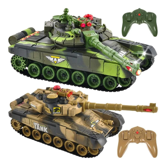 2x kauko-ohjattavaa tankkia