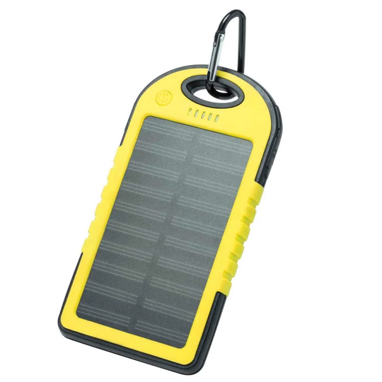 Powerbank Aurinkokennoilla - 4000 mAh - Keltainen