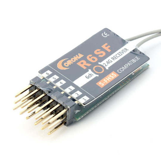 Corona R6SF 2.4G 6CH S-FHSS / FHSS Kompatibel mottagare för RC-modeller