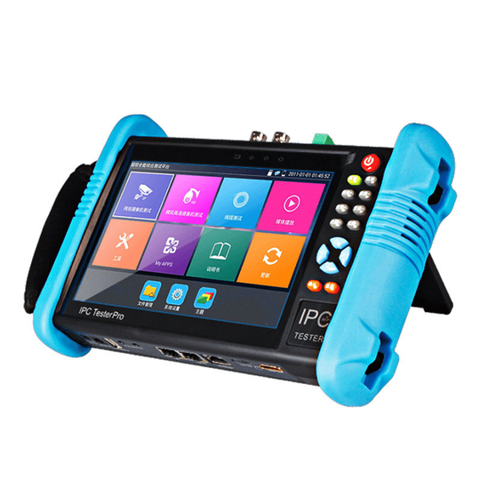 IPC-9800 Plus+ 7 tums IP CCTV-testare Monitor Analog CVBS Kamera Tester H.265 4K Video Test Support ONVIF WIFI POE 12V O