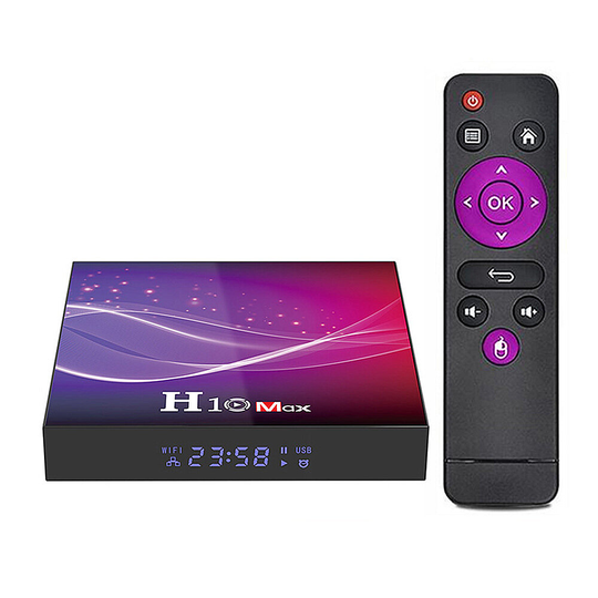 H10 MAX Smart TV Box Android 10.0 4G+32GB TV BOX Allwinner H616 2.4G/5G Dual Band WiFi bluetooth 4.1 Stöd 3D 6K HDR Medi