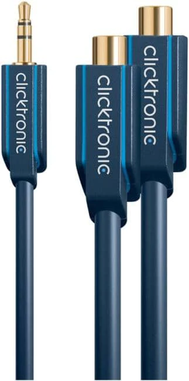 Clicktronic 3.5mm-u - 2xRCA-n Y-haara