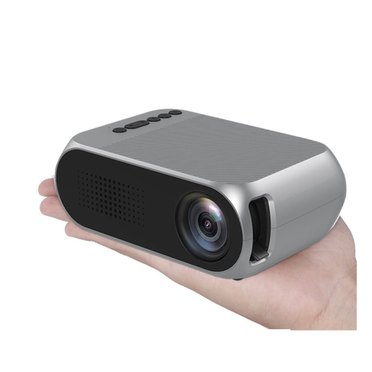 YG320 Mini LED-projektor Inbyggt batteri Hem Pico-projektordräkt för Power Bank Utomhusfilm AV/SD/USB/HDMI