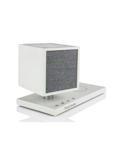 Tivoli audio revive bluetooth-kaiutin, led-valo ja qi-laturi, valkoinen