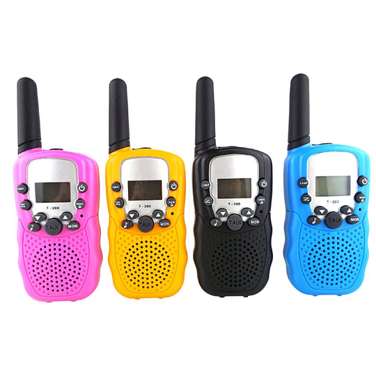 T388 trådlös barn walkie talkie bärbar handhållen radio 0,5W UHF 462-467MHz 22CH långdistans tvåvägsradio för barn