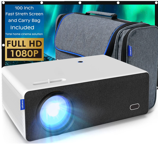 VIVIBRIGHT D5000 Native 1080P Full HD Projektor 8000 Lumens 4K Stöd Dual-band trådlös WiFi Bluetooth 5.1 Kompatibel med