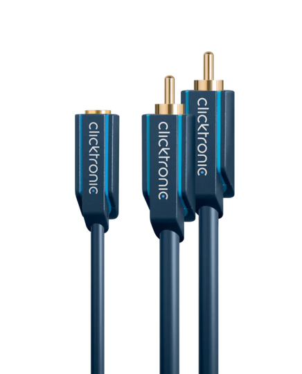 Clicktronic 3.5mm-n - 2xRCA-u Y-haara