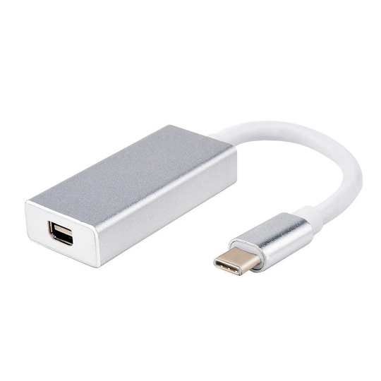 HD 1080P Typ-c USB 3.1 till Mini DP Adapter Video Cable Converter