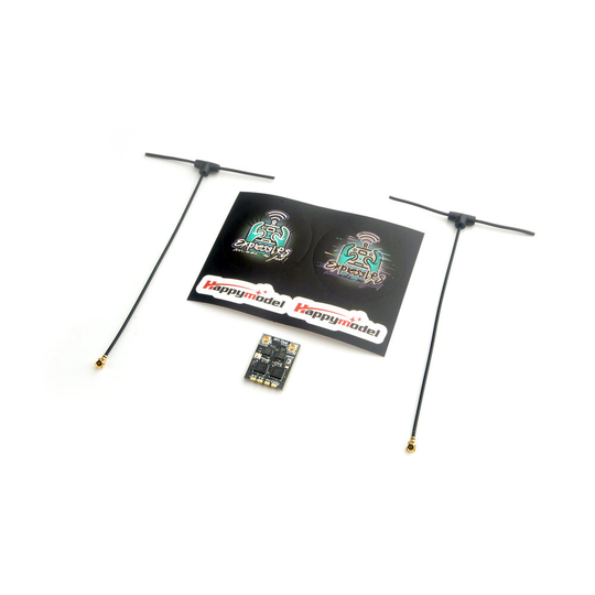 Happymodel EP1 2,4Ghz ExpressLRS Dual Receiver True Diversity RX Med RF Amps för RC-sändare