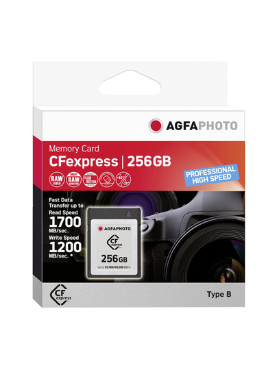 Agfaphoto cfexpress 256gb (r1700/w1200) muistikortti