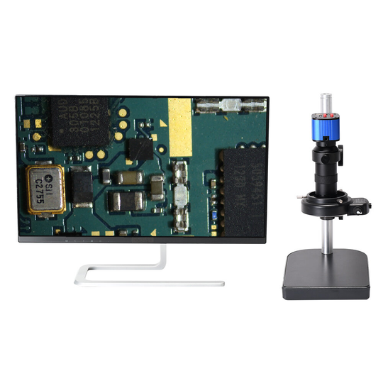 24MP 4K 1080P HDMI USB industriell videomikroskopkamera 1-150X zoom C-monterad linsfjärrkontroll för digital bildinsamli