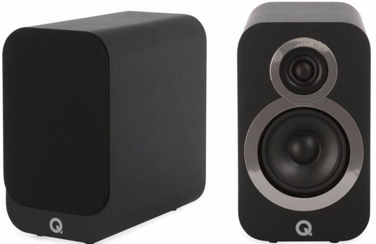 Q Acoustics 3010i jalustakaiutin, musta, pari
