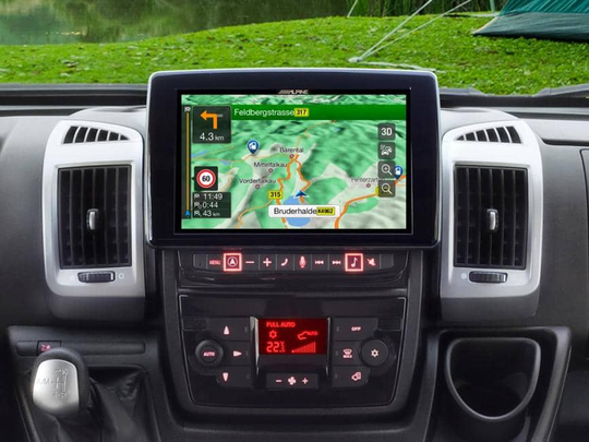 Alpine X902D-DU 2DIN soitin navilla, Fiat Ducato / Citroen Jumper / Peugeot Boxer