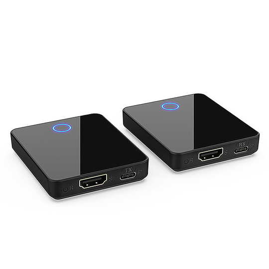 BIN-810 Trådlös HDMI-kompatibel Audio Video Sändare Mottagare Splitter 30M 1080P Trådlös HD Extender Burk 1 till 2 Dubbl
