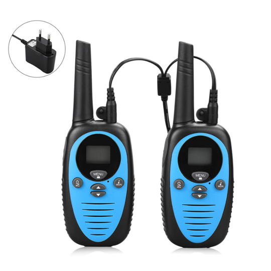 Ett par XF-508 0.5W Mini Kids Walkie Talkie Vattentät 22 Kanaler 1-3 km Avstånd Handhållen Dual Band Tvåvägs Radiokörnin