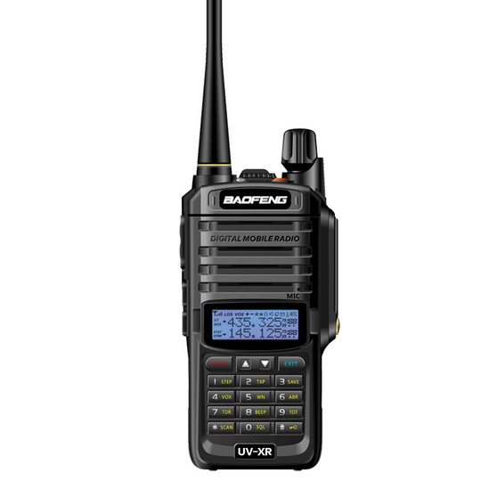 BaoFeng UV-XR Walkie-Talkie IP67 Vattentät 12W Walkie Talkie CB-radio bärbar handhållen 8-15 km långvägsradio med två rä