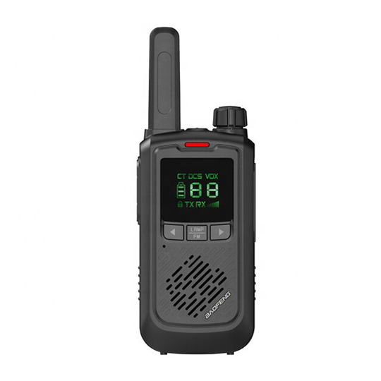 BAOFENG BF-T17 5W 3,7V Mini Walkie Talkie 400-470MHZ 16 kanaler 1-3 km Vattentät UV Dubbelband Tvåvägs handhållen USB-ra