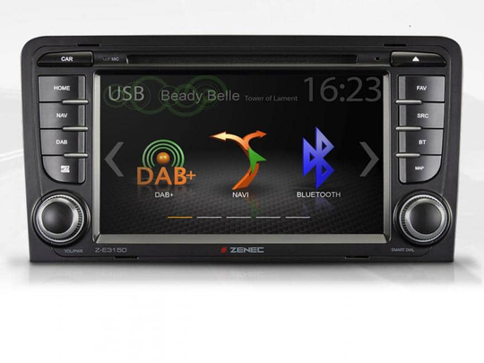 Zenec Z-E3150 multimediasoitin Audi