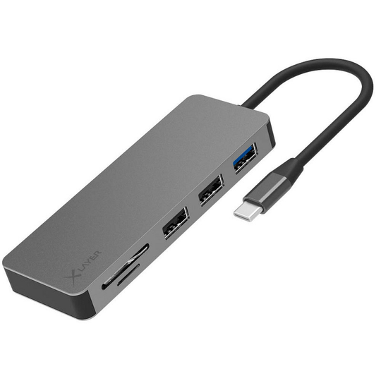 Xlayer USB 3.0, USB C jakaja 7 in 1