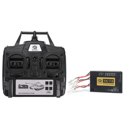 7.0S funktion moderkort +2.4G sändare fjärrkontrollsystem set för Heng Long 1/16 Rc biltankmodell