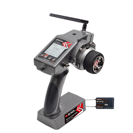 Radiolink RC6GS V3 7CH Radiosändare Gyro integrerat för RC-fordon Bilbåtsmodelldelar