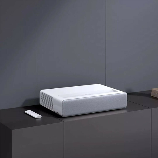 Nyaste Xiaomi Laser Cinema Full Färg Projektor 1400 ANSI Lumens WANOS Atmos MEMC RGB Projection TV 2G+16G Home Theater B