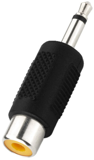 Adapteri 3.5mm uros - RCA naaras, mono