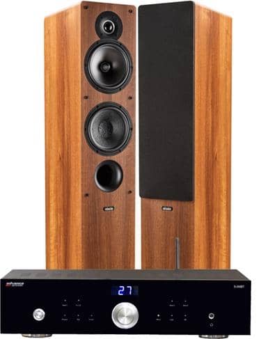 Indiana Line Tesi 561 + Advance Acoustics X-i50BT stereopaketti, pähkinä