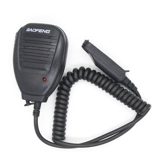 PTT axelmikrofon högtalarmikrofon för BAOFENG A58 BF-9700 UV-9R Plus GT-3WP R760 82WP vattentät Walkie Talkie tvåvägsrad