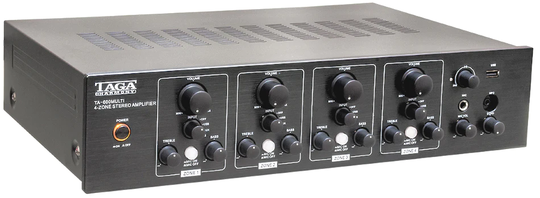 Taga Harmony TA-600 Multi 4-Zone stereovahvistin, musta