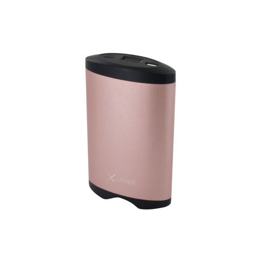 Xlayer Powerbank Plus Heat 5200mAh, virtapankki/kädenlämmitin Rose