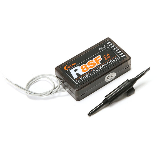 CORONA R8SF S-FHSS 2.4G 8CH Kompatibel mottagare till Fuataba T6J T6K T8J T10J T14SG T18MZT 18SZ