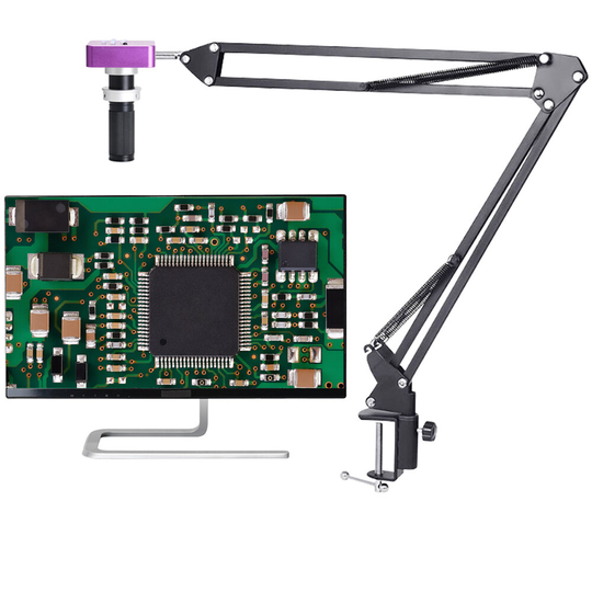 HAYEAR 51MP 1080P 2K HDMI USB Industriell videomikroskopkamera Stort synfältsmanual IRIS 120X zoomlins för reparation av