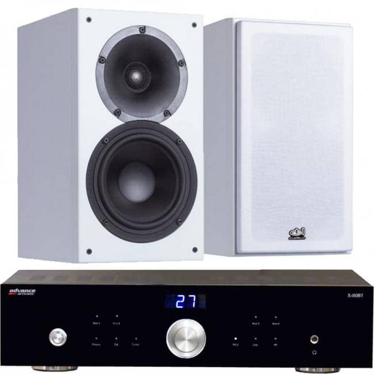 Chorus Compact 662 + Advance Acoustics stereopaketti, valkoinen