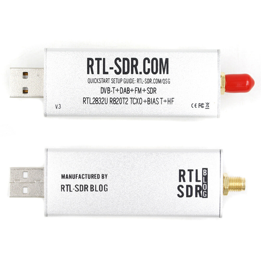 RTL-SDR SDR-mottagare RTL-blogg V3 R820T2 RTL2832U 1PPM TCXO SMA RTLSDR Software Defined Radio