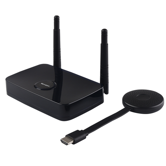 Measy A20W 2,4&5GHz 50M trådlös HDMI-sändar- och mottagarekit HDMI-dongleadapterstöd 4K@30Hz / 1080P@60HZ med HD & Type-