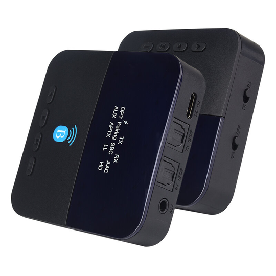 Measy BTC880 2 i 1 sändare mottagare Trådlös bluetooth 5.0 Audio Adapter Converter för aptX LL HD Low Latency CD Level H