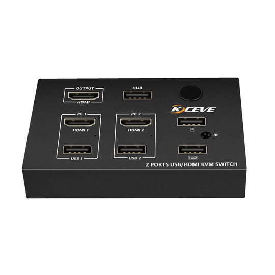 AIMOS KC-KCM201P Väggpanel HDMI KVM-switch, en USB-port med fjärrkontroll