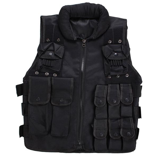 Multifunktionell utomhusfiskeväst Tactical Multi Pocket Vest Jakt Camping och Vandring