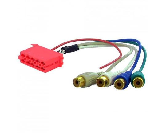10 pinninen ISO - 4 x RCA Aux Adapteri, CT29AX04