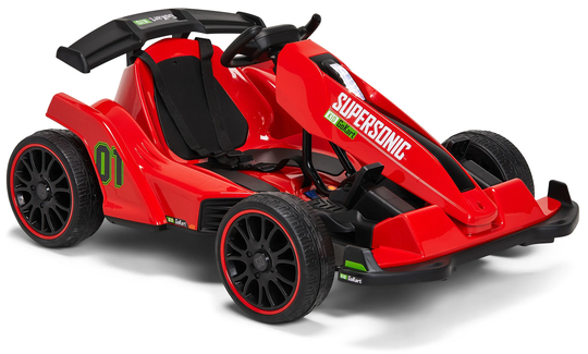 Alex's Garage Sähköauto Supersonic GoKart, Punainen