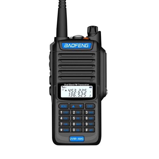 BaoFeng UV9R-AMG EU Plug Radio Walkie Talkies 10W High Power UV Dual Band Walkie Talkie IP68 Vattentät Walkie Talkie